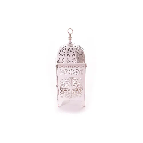 White Moroccan Lantern without Glass