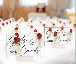 Gifts and Cards - Acrylic Tabletop Sign