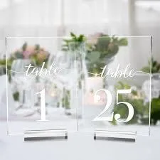 Acrylic table Numbers (# 1-25 ,2sets)
