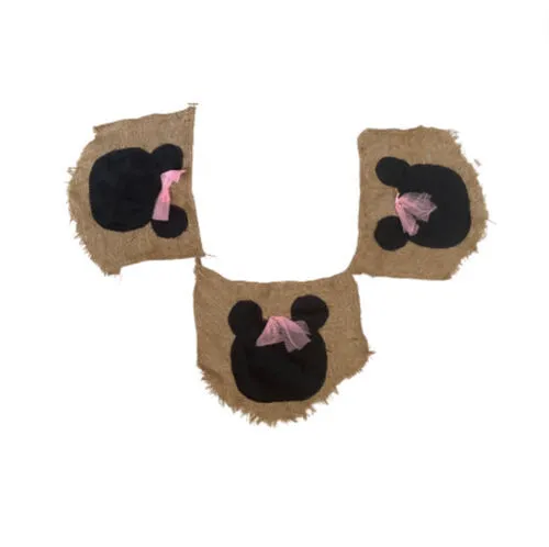 Burlap Minnie Mouse Bunting (4m)