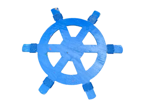 Ship Wheel Prop (Blue)
