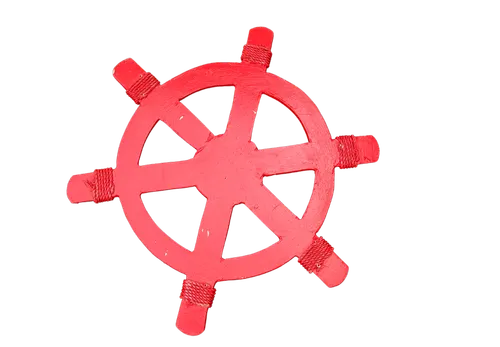 Ship Wheel Prop (Red)