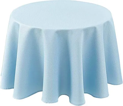 Baby Blue Round Tablecloth