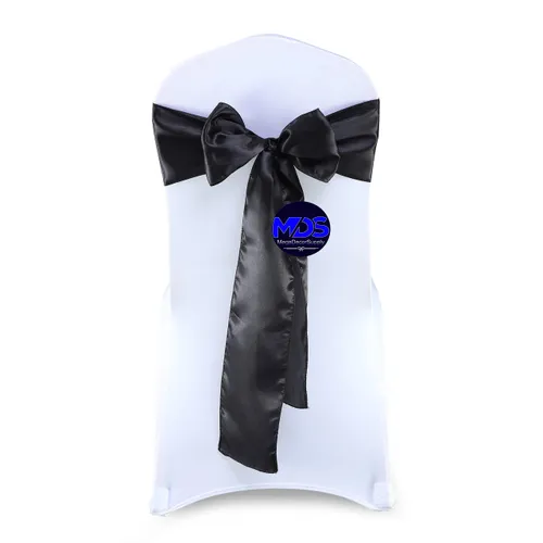 Black Chair Tie (Satin)