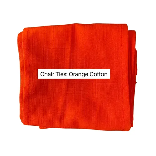 Orange Chair Ties (Cotton)