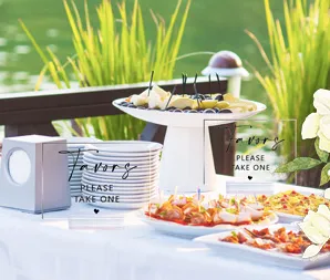 Favours - Acrylic Tabletop Sign