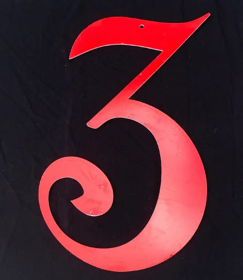 Number 3 Hanging Prop (Large)
