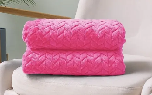 Hot Pink Throw Blanket