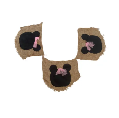 Burlap Minnie Mouse Bunting (5m)