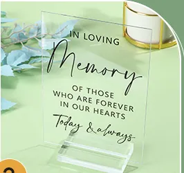 In Loving Memory - Acrylic Tabletop Sign
