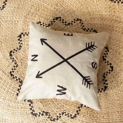 Nautical Compass Throw Cushion 