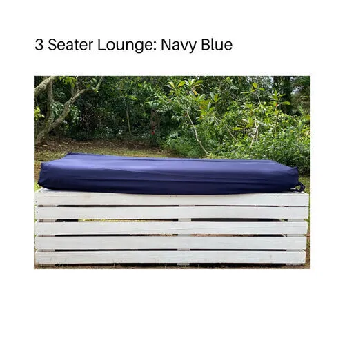 Navy Blue 3 Seater Lounge Cover