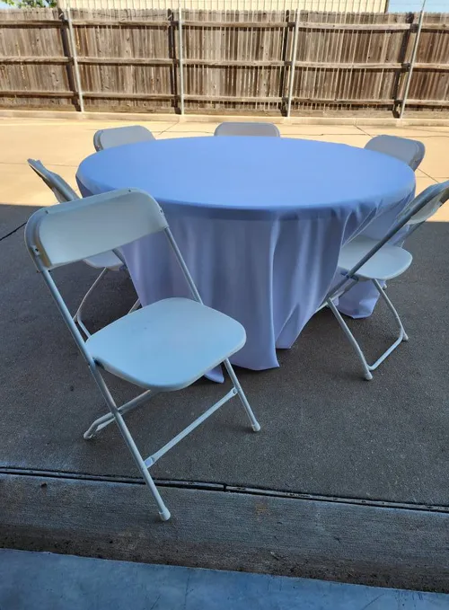 Round Tables and Chairs for 50
