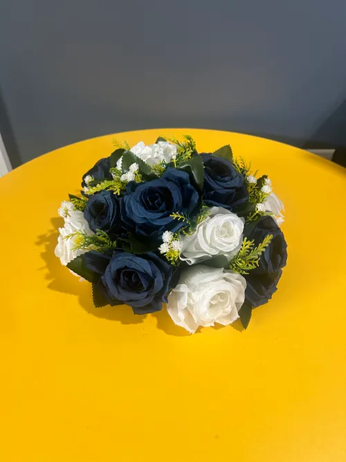 Navy 1/2 Flower Ball