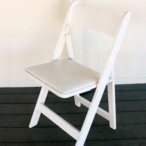 White Padded Farm Chair