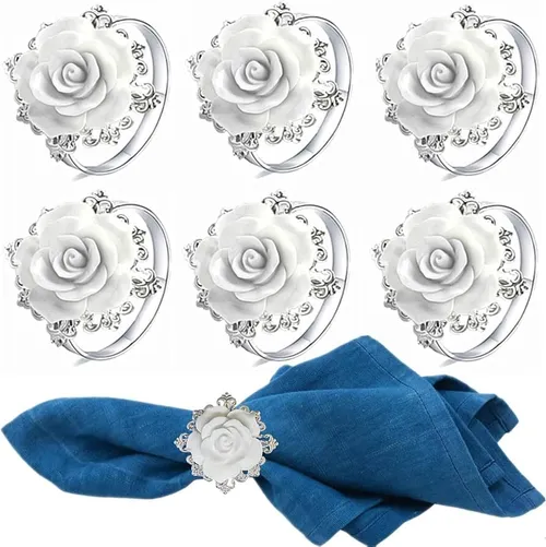 Silver Flower Napkin Ring