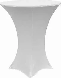 White Spandex Cocktail Tablecloth