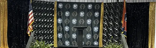 Black Abstract Backdrop (8'x4')