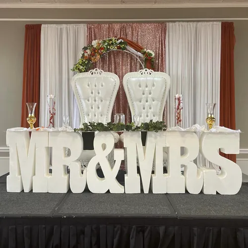 Mr&Mrs Block Letters 2 1/2ft