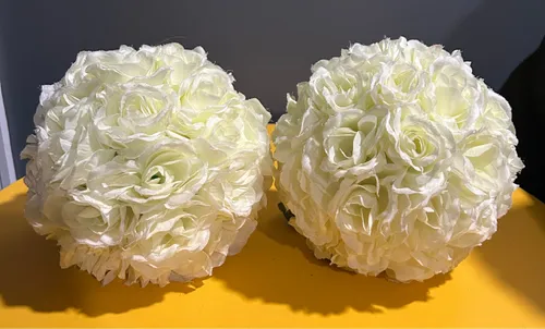 White Flower Ball (Small)