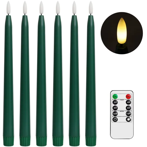 Hunter Green Battery Operated Candles