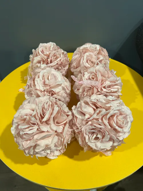 Rose Color Flower Ball (Small)