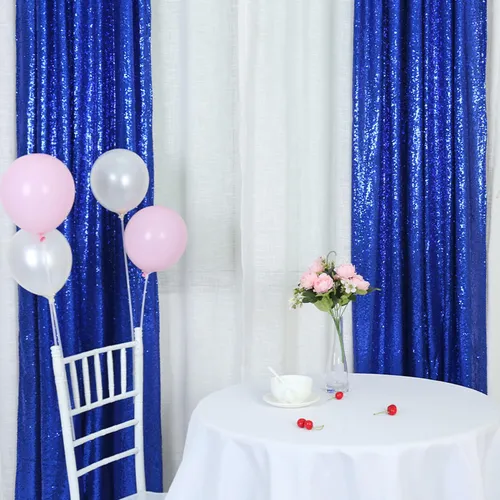 Royal Blue Sequin Backdrop Panel