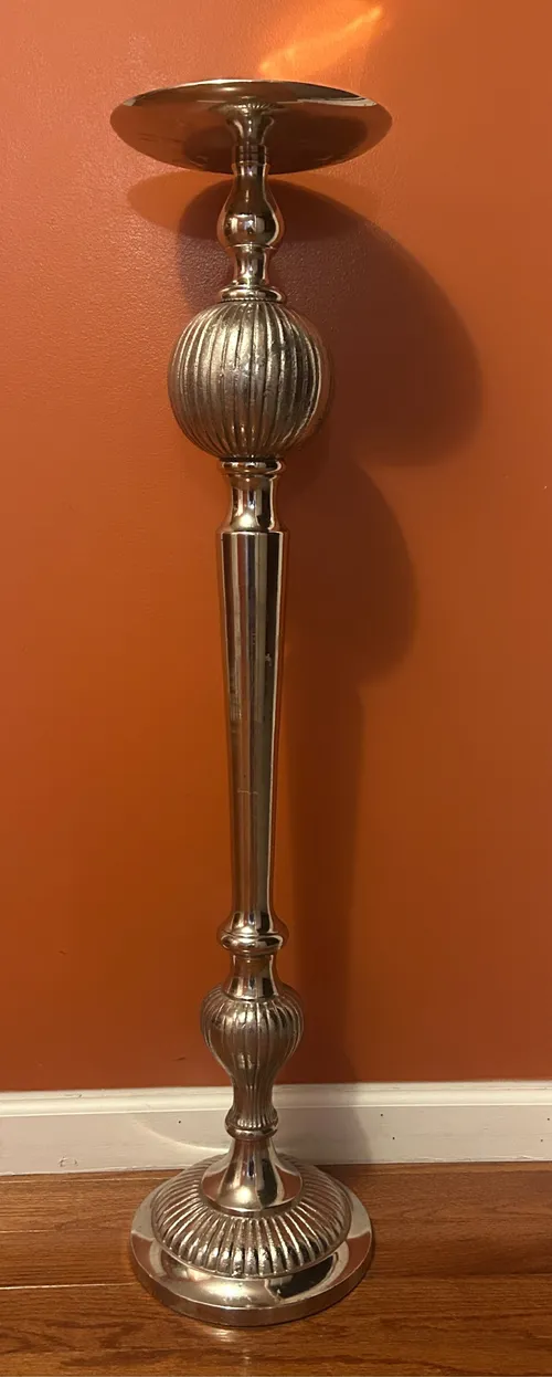 Tall Silver Centerpiece (40 Inches Tall)