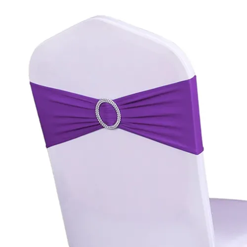 Purple Spandex Chair Ties
