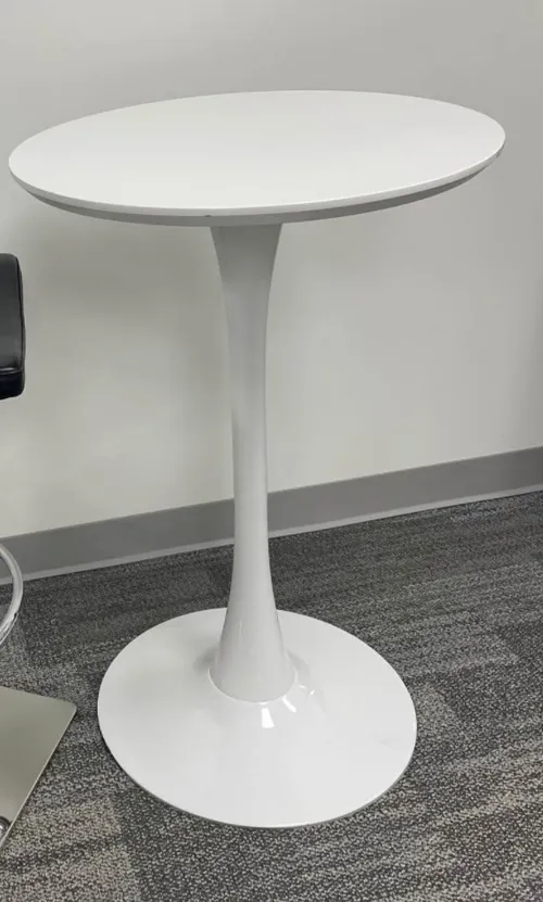 White Plastic Cocktail Table