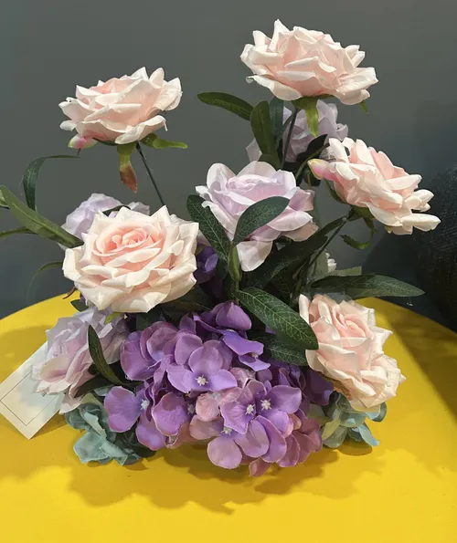 Pink, Purple and White Floral Centerpiece