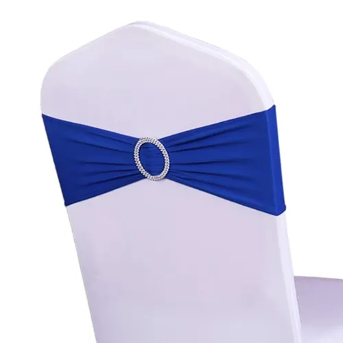 Royal Blue Spandex Chair Ties