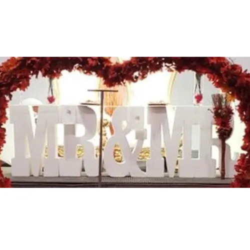 Mr & Mr Block Leters 2 1/2ft