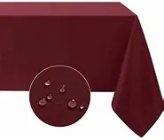 6FT Maroon Polyester Table Cloth
