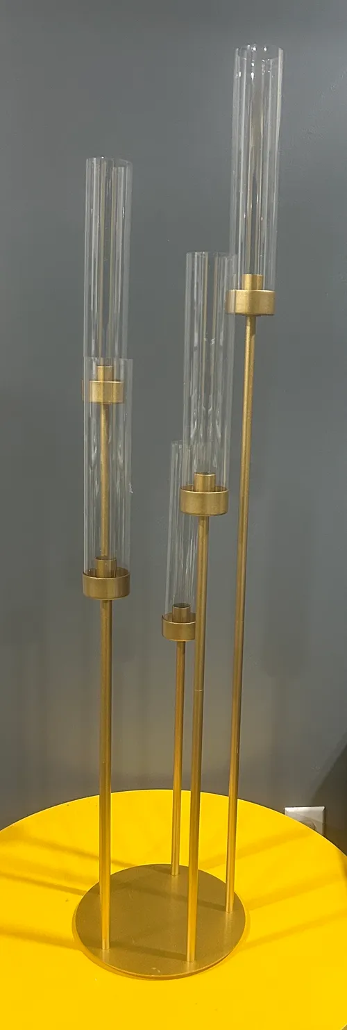 Gold 5 Arm Candelabra (40 Inches Tall)