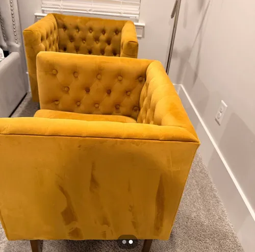 Gold/Mustard Arm Chair