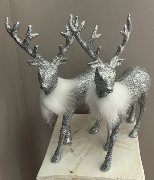 Silver Deer Props (Set of 3)