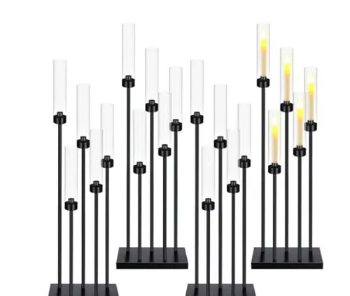 Black 5 Arm Candelabra