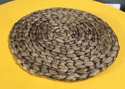 Woven Round Straw Placemat