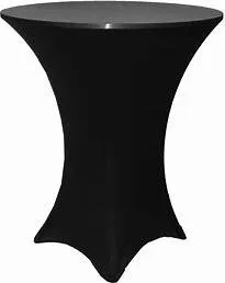 Black Spandex Cocktail Tablecloth
