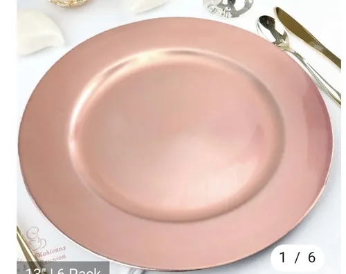 Rose Gold Charger Plate