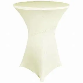 Ivory Spandex Cocktail Tablecloth