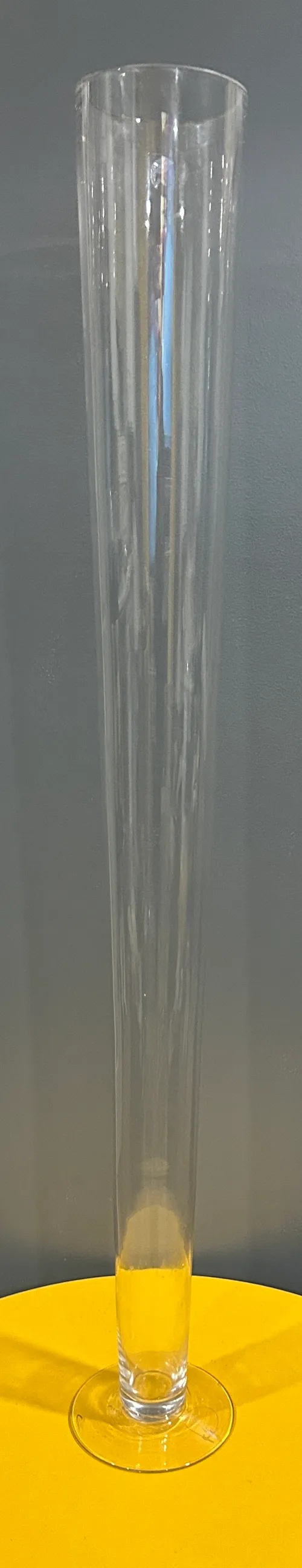 Tall Slender Glass Vase (39.5 Inches Tall) 