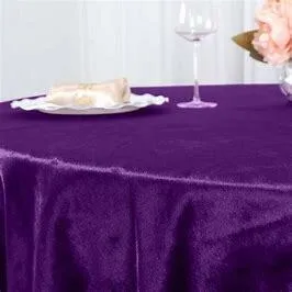6FT Purple Polyester Table Cloth