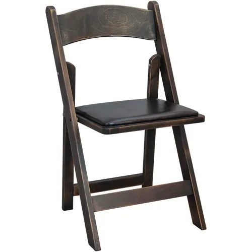 Black Padded Farm Chair