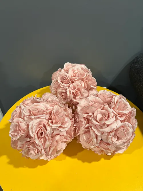 Rose Color Flower Ball (Medium)