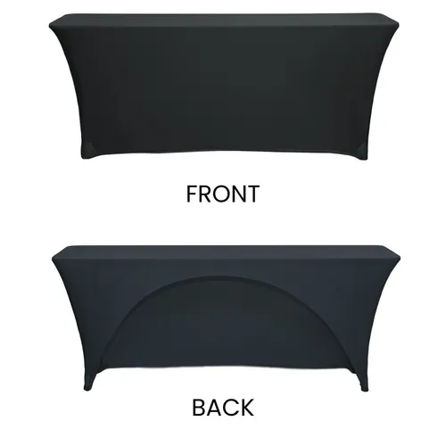 Black Spandex Tablecloth (Rectangular)