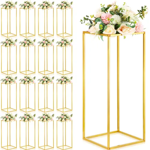 Gold Metal Flower Stand (one stand included in rental price)