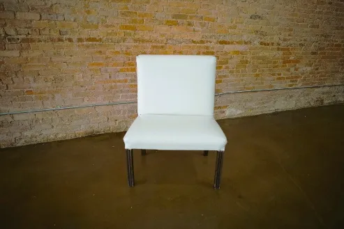 White Leather Chair 