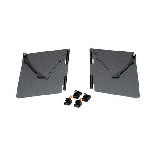 Bright Tangerine Misfit Kick Carbon Fiber Side Flags